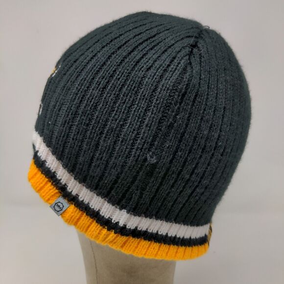 Franchise Club Iowa Hawkeyes Men's Knit Beanie Hat Black Embroidered Bird Logo - Picture 5 of 12